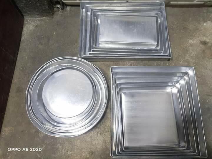 PRE ORDER 6IN1 BAKING PANS (Category: Bakeware) located in Pasig City. Submitted by meanntamayo (Listing ID 1072566691, Image 1). Description: PRE-ORDER (rd) 💜ROUND CAKE PAN SET (6pcs 1 Set) 💸450 Sizes : 11 × 2.5 10.5 x 2.5 10 x 2.5 9 x 2.5 8 x 2.5 7 x 2.5 💜SQUARE PAN SET (6pcs 1 Set) 💸525 Sizes : 7x 7 x 2 8 x 8 x 2 9 x 9 x 2 10 x 10 x 2 11 x 11 x 2 12 x1 2 x 2 💜RECTANGULAR PAN (6pcs 1Set) 💸500 Sizes : 5 x 9 x 1.75 6 x 10 x 1.75 7 x 11 x 1.