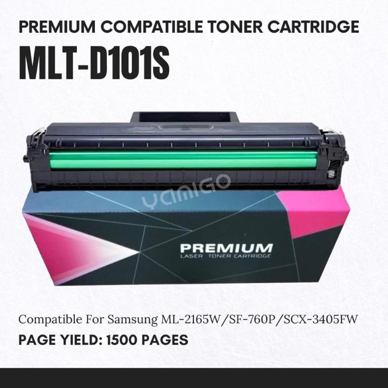 Premium Mlt D101s 101s Toner Cartridge Compatible For Samsung Scx 3405fw Ml 2165 Printer Computers Tech Office Business Technology On Carousell
