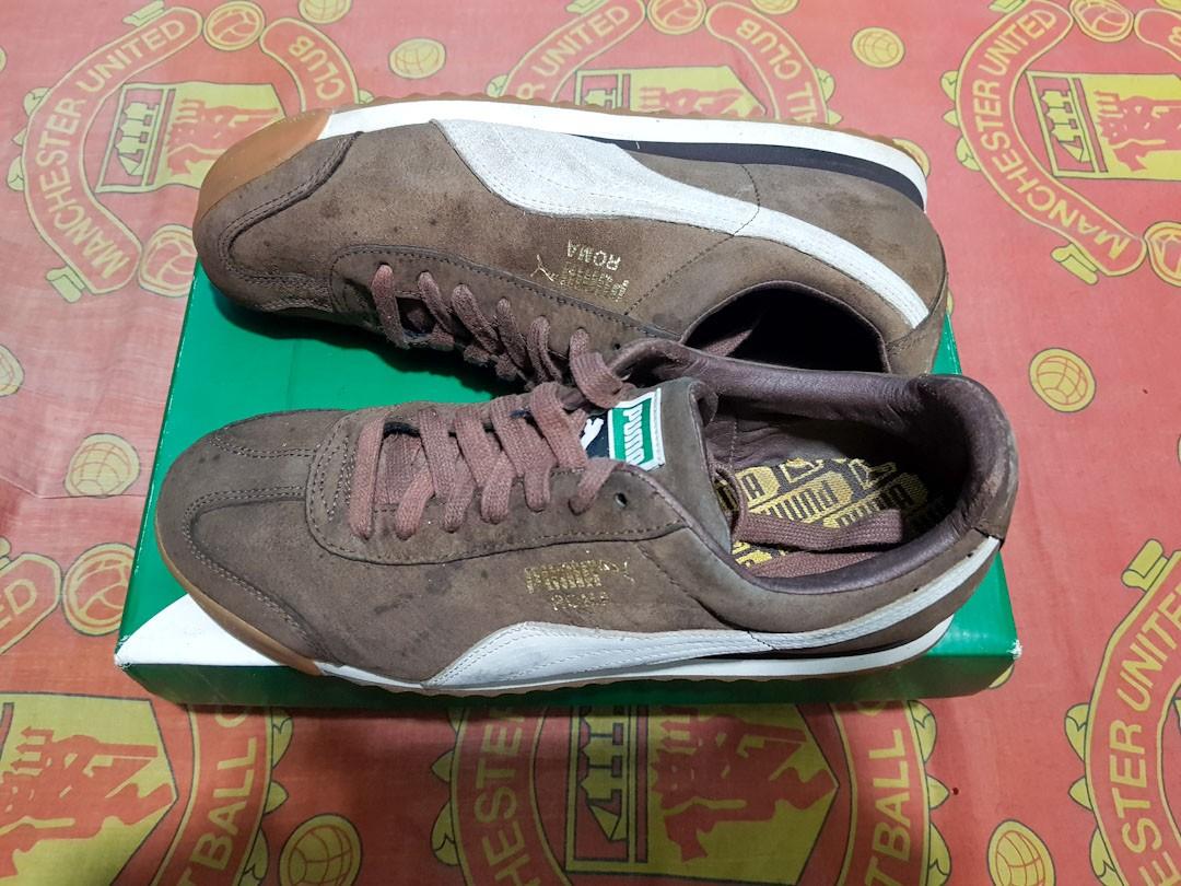 Brown suede puma top roma