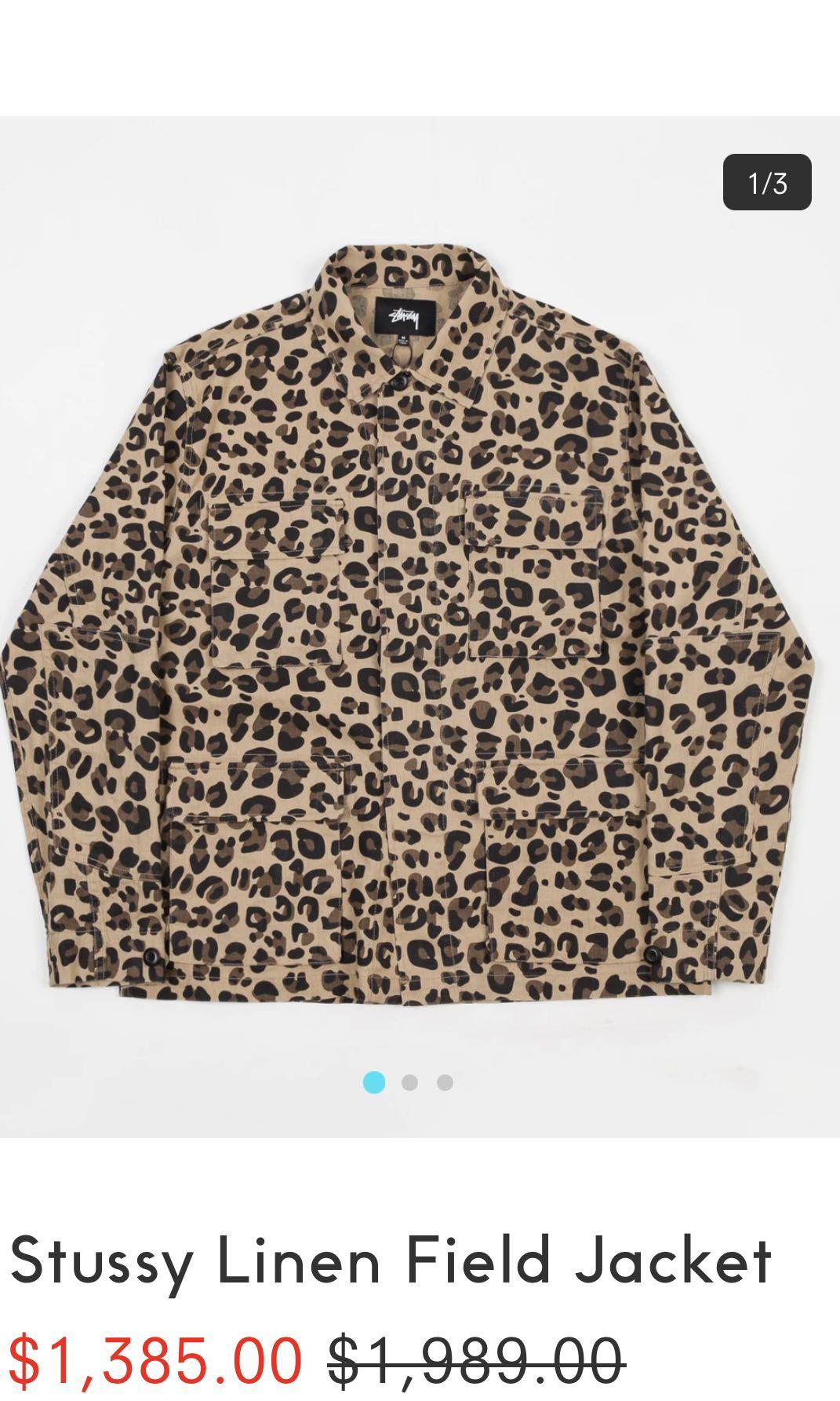 Stussy linen sales field jacket