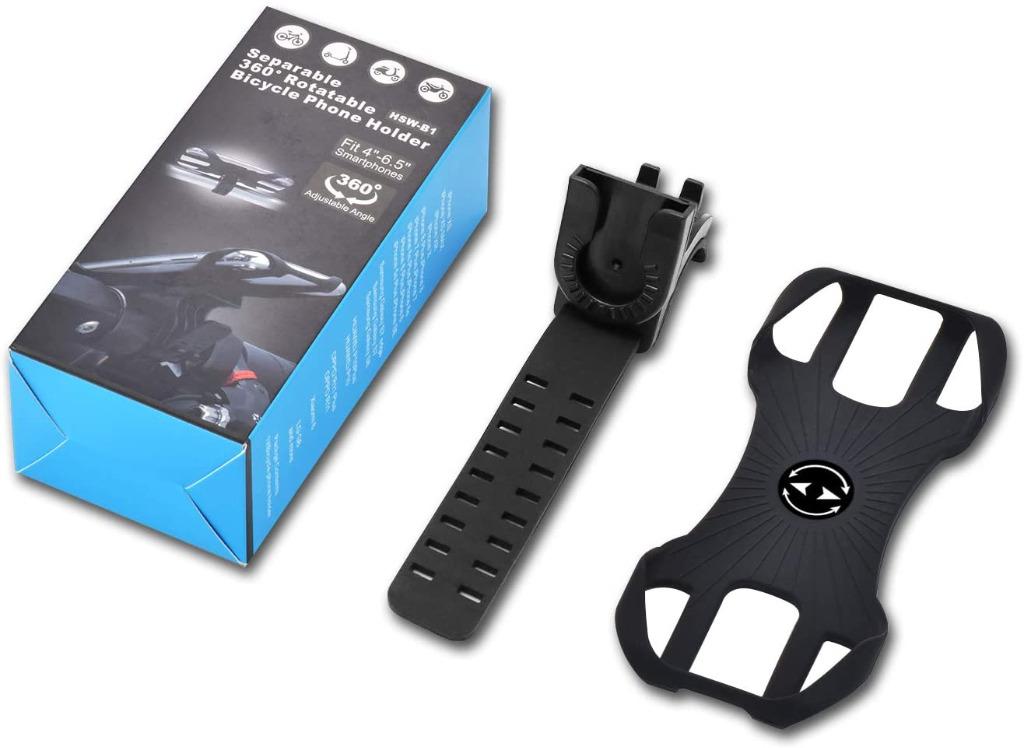 SYOSIN Universal Bike Phone Holder 360 Rotatable Adjustable