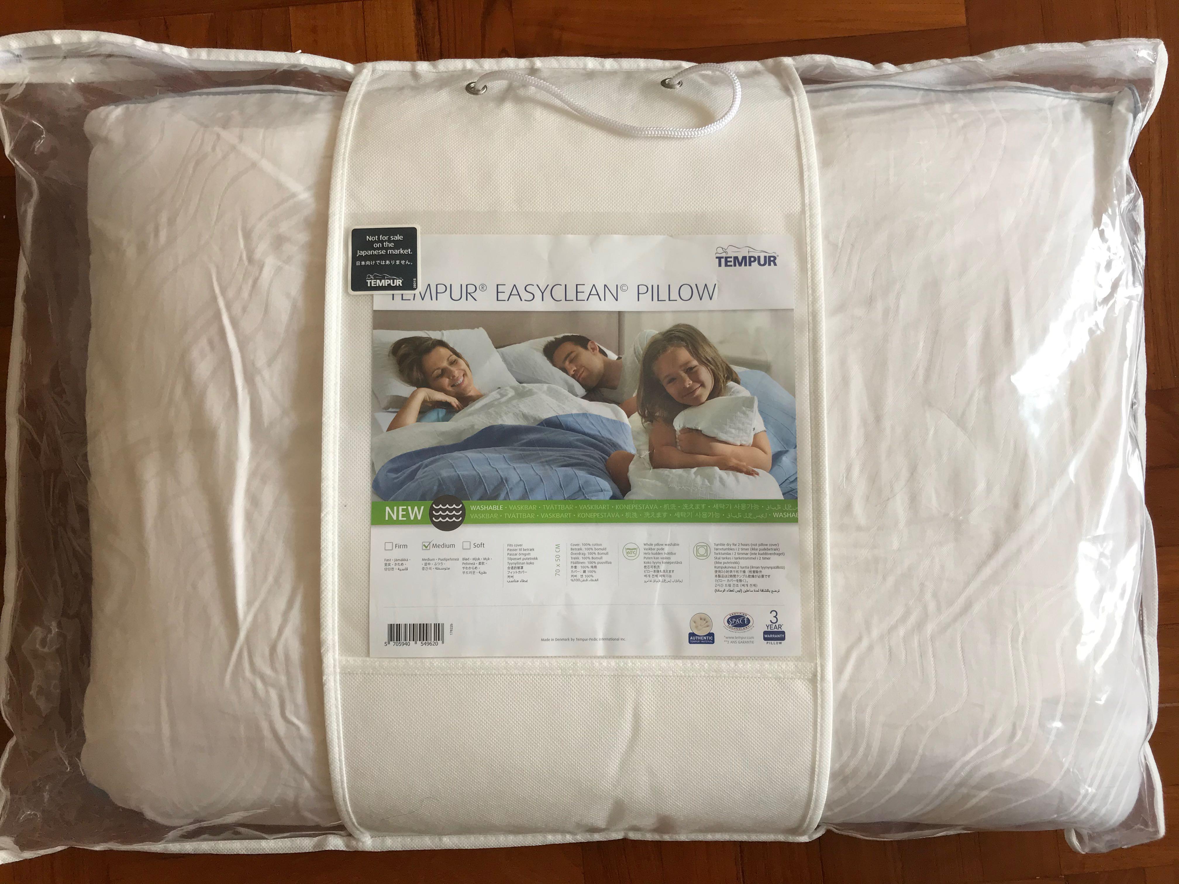Tempur easyclean store pillow medium