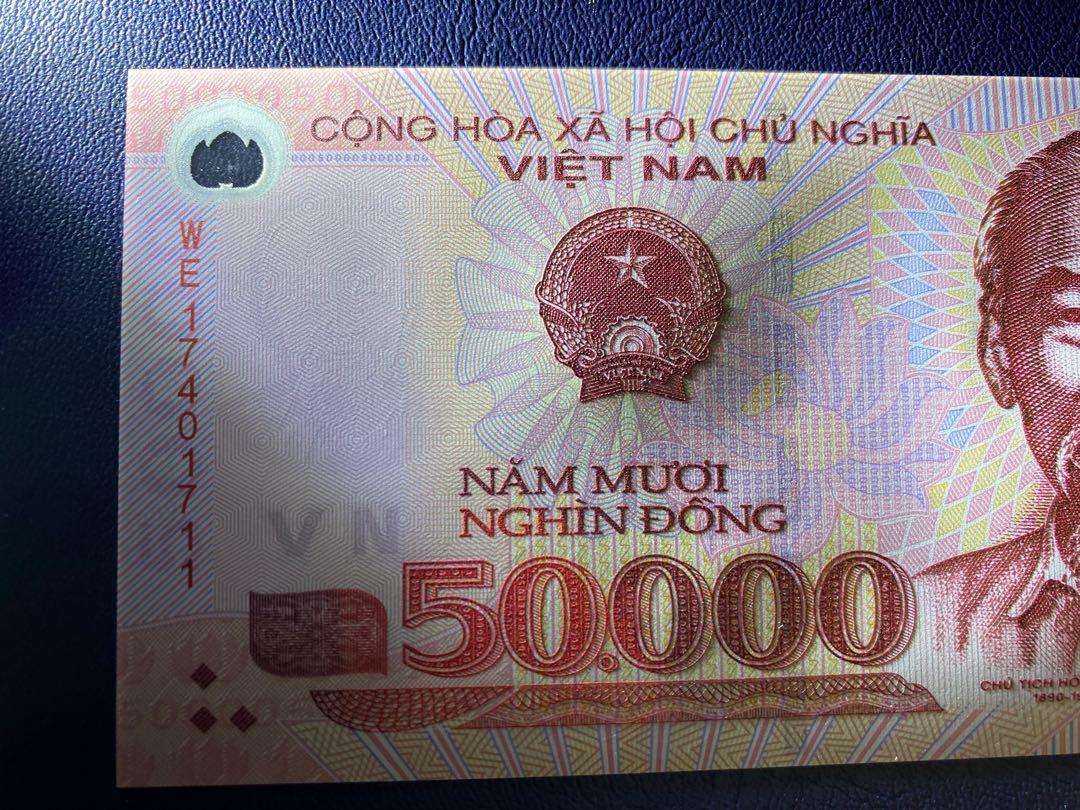 Vietnam 50000 Dong polymer UNC 2014-2017, Hobbies & Toys, Collectibles &  Memorabilia, Currency on Carousell