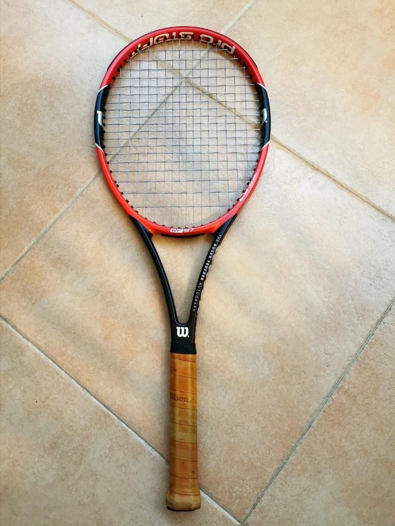 roger federer autograph racket