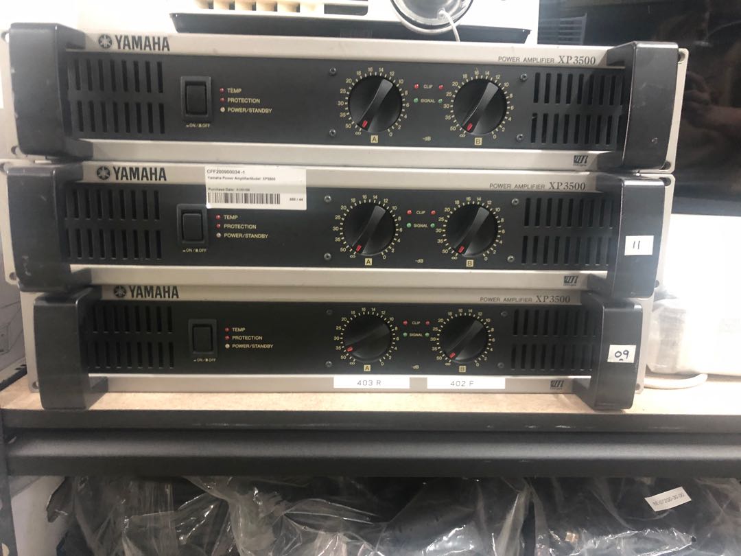Yamaha power amplifier XP3500 each unit , Audio, Other Audio Equipment on Carousell