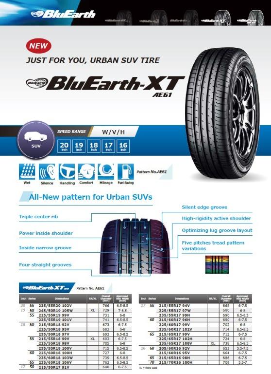 Yokohama Bluearth Xt Ae61 Car Accessories Tyres Rims On Carousell