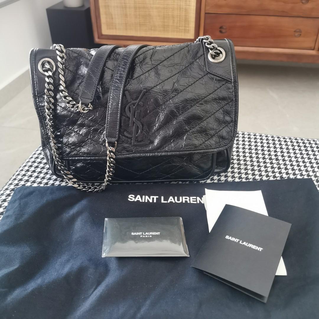 Medium niki bag in crinkled vintage leather on sale