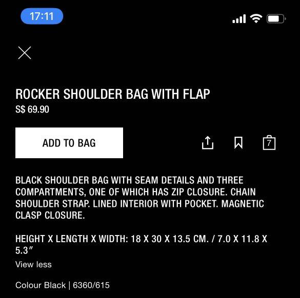 ROCKER SHOULDER BAG WITH FLAP - Ecru