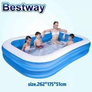 2.62mxc1.75mx51cm 8ft long Inflatable Pool
