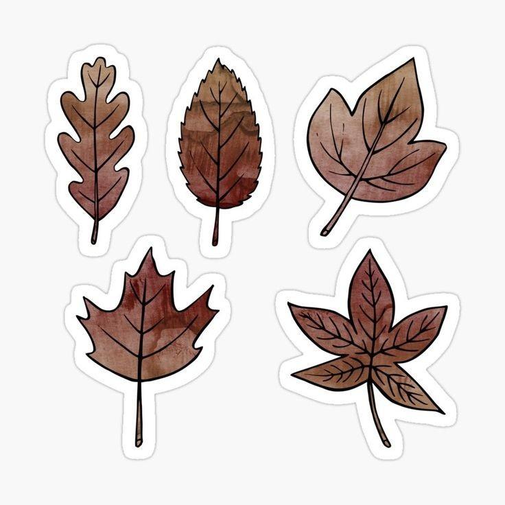 72 Pcs pack Aesthetic Brown Stickers Hobbies Toys Stationary