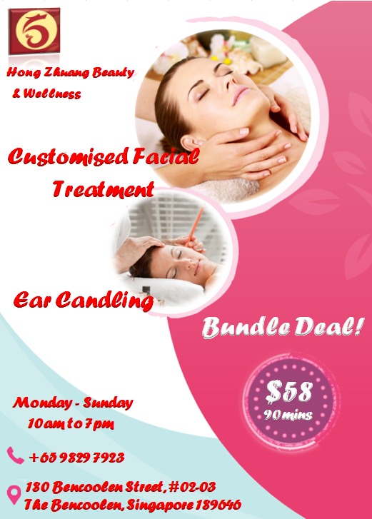 90mins Customised Facial Treatment & Ear Candling, Lifestyle Services
