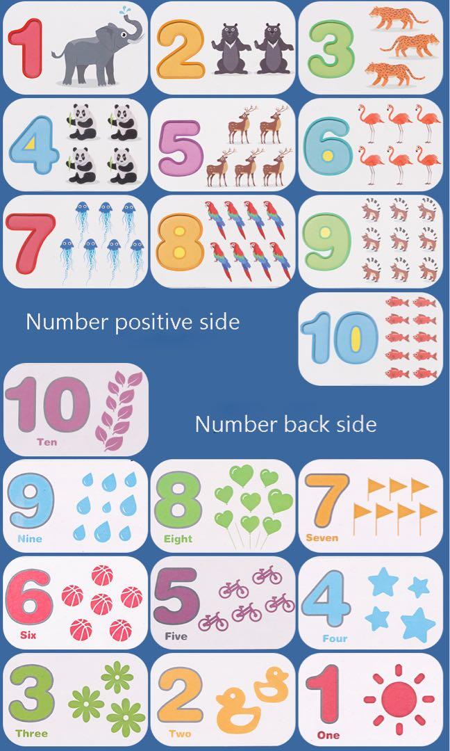 ABC Wooden Letters and Numbers Animal Card Board Matching Puzzle Game ...