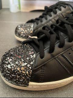 adidas superstar glitter toe