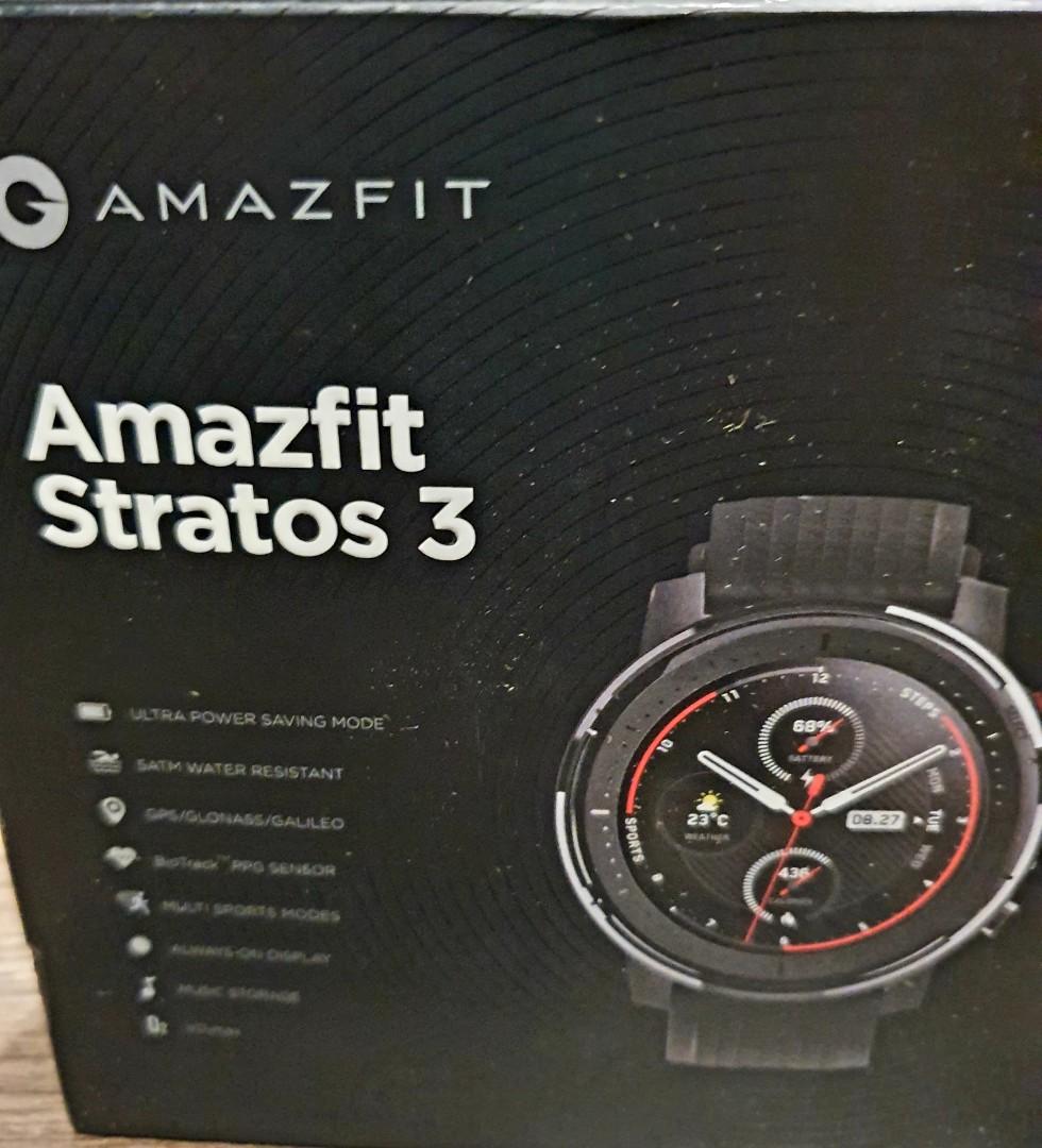 Smartwatch Amazfit Sport Stratos 3 Negro + Film Protector