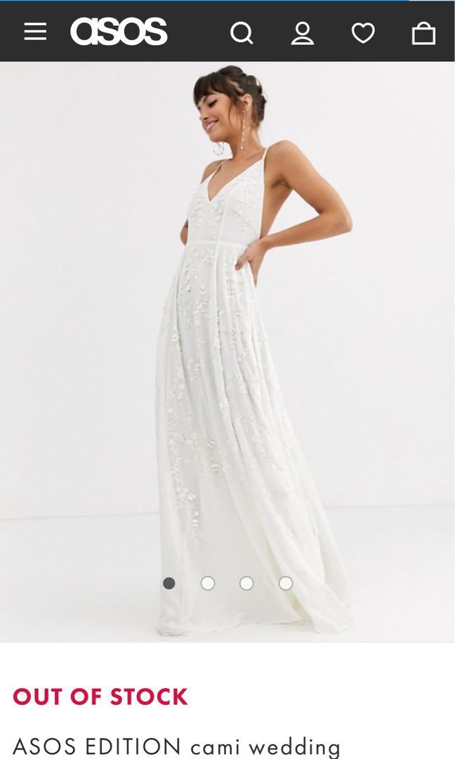Asos edition sequin cami wedding dress top