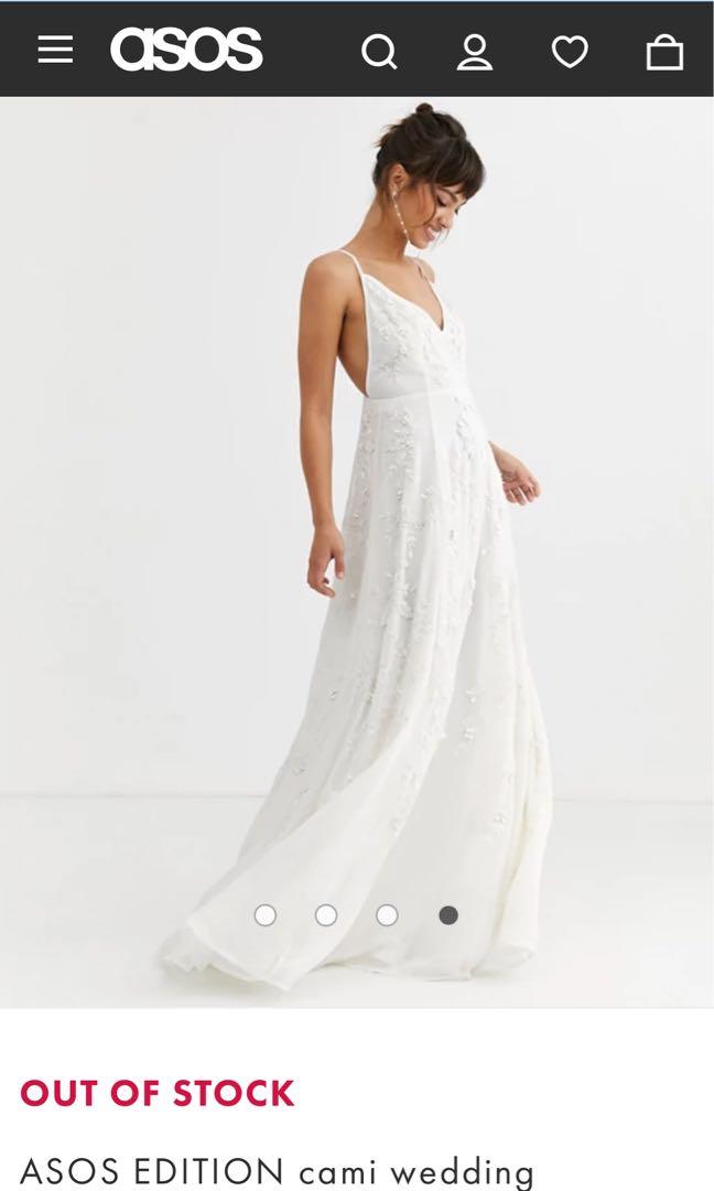 asos sequin wedding dress