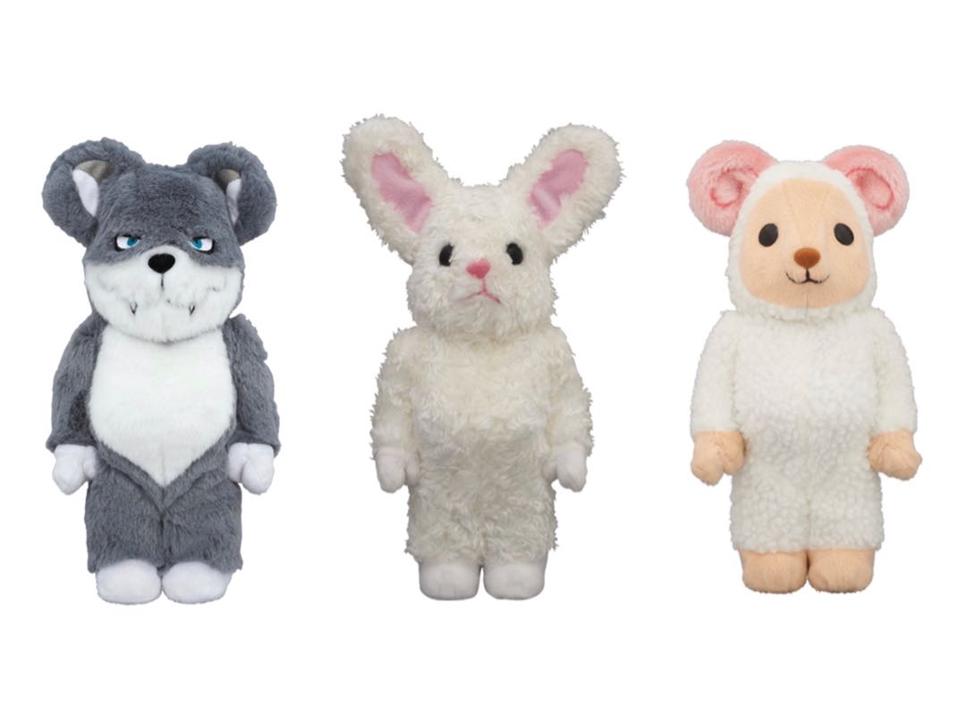 ベアブリック Fragment 400% Wolf x Rabbit ウサギ Bearbrick fragment