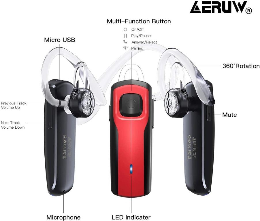 bluetooth earpiece and microphone