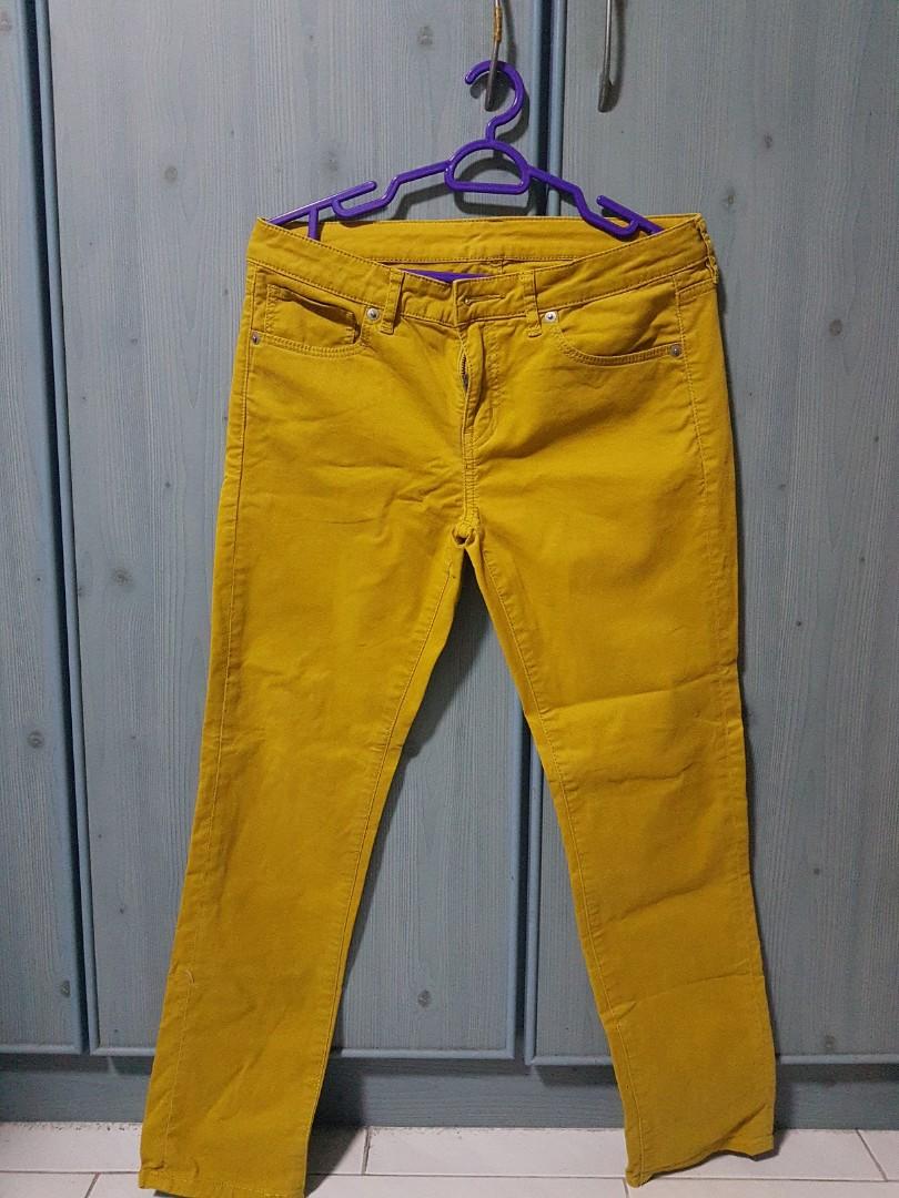 Uniqlo yellow pants Clearance