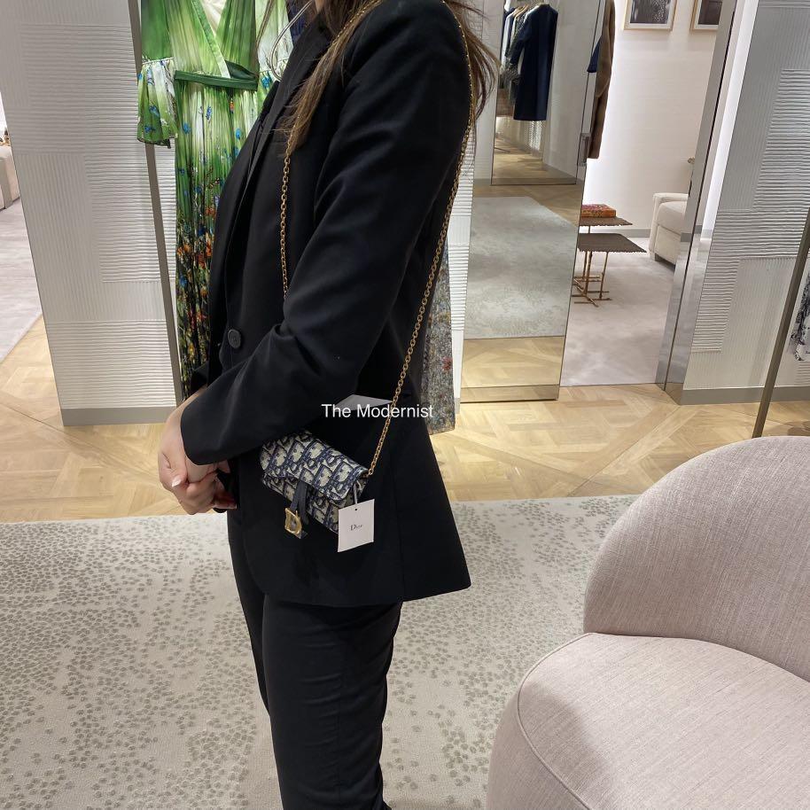 Dior Nano Pouch Oblique Jacquard in Black for Men