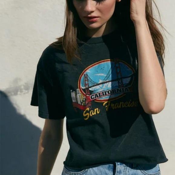 Brandy Melville ALEENA SAN FRANCISCO TOP, Women's Fashion, Tops, Other