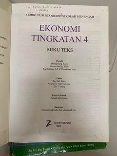 Affordable Ekonomi Tingkatan 4 For Sale Textbooks Carousell Malaysia