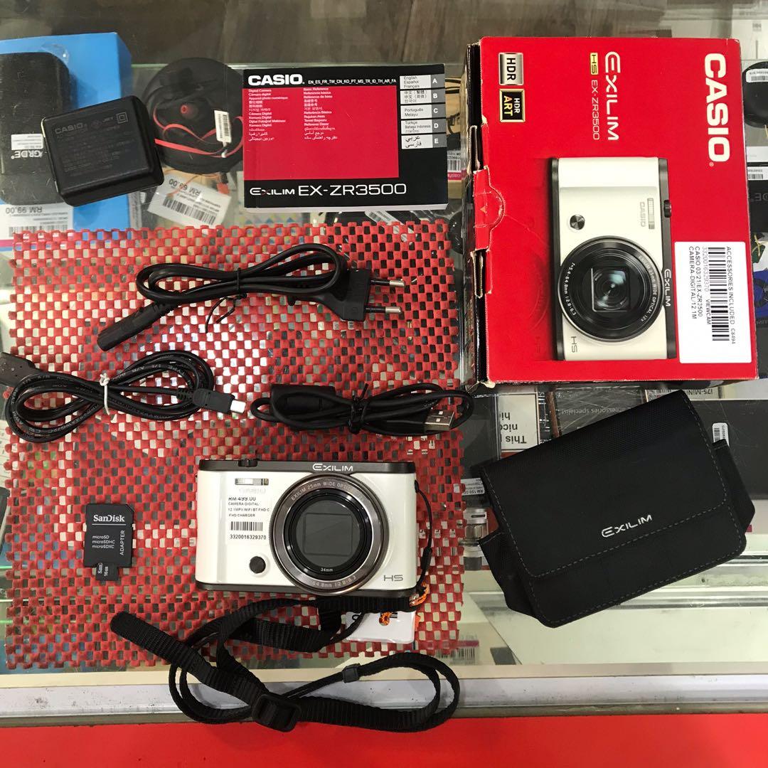 Casio EXILIM EXZR3500 Digital Camera, Photography, Cameras on Carousell