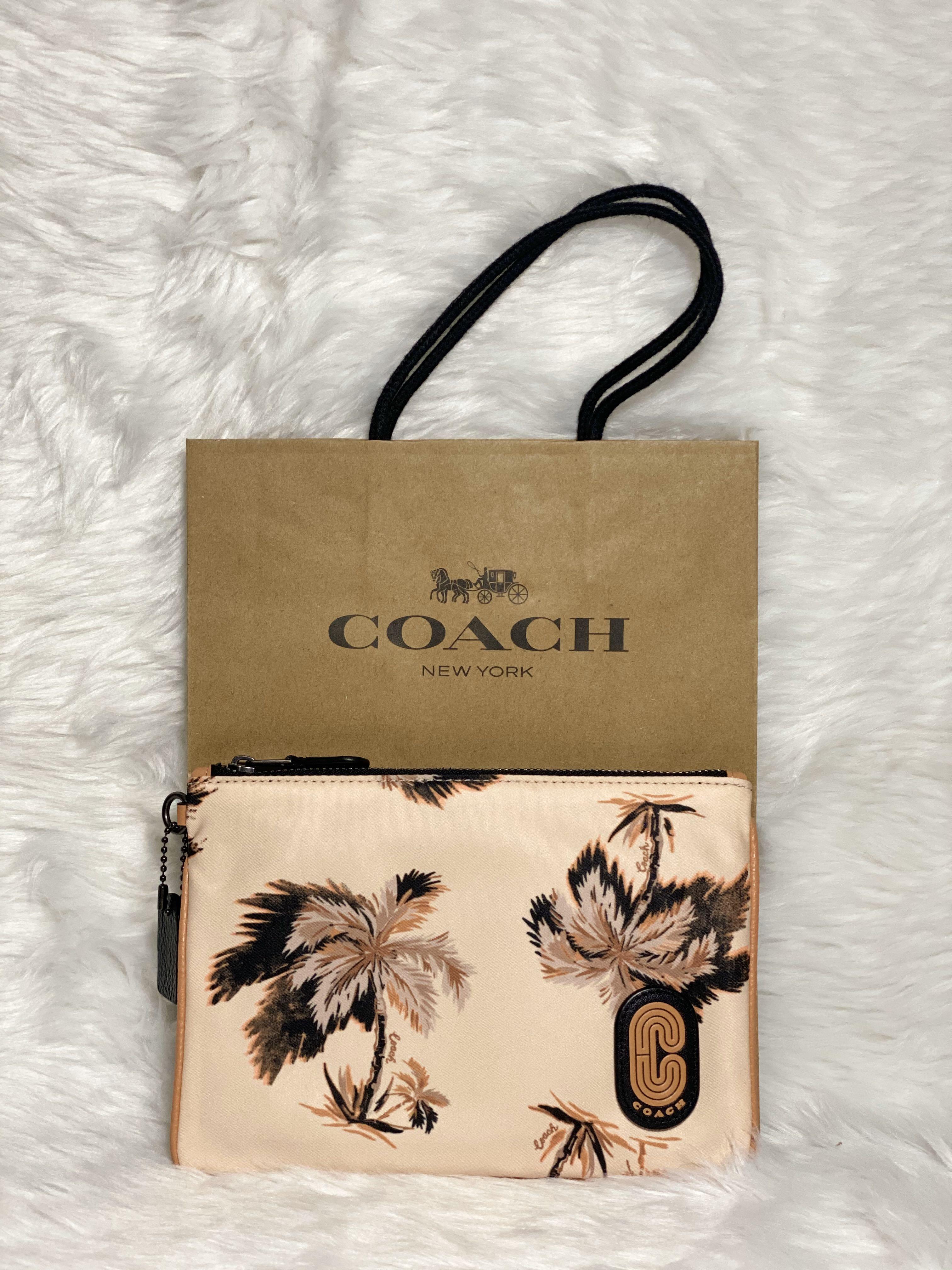 coach purse with palm tree