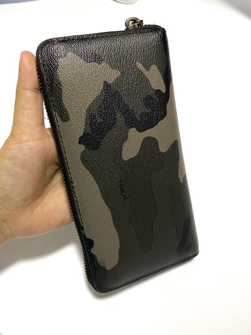 Camouflage cheap coach wallet