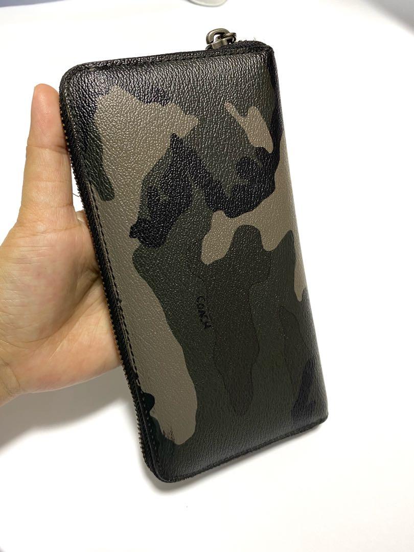 Coach wallet camo outlet