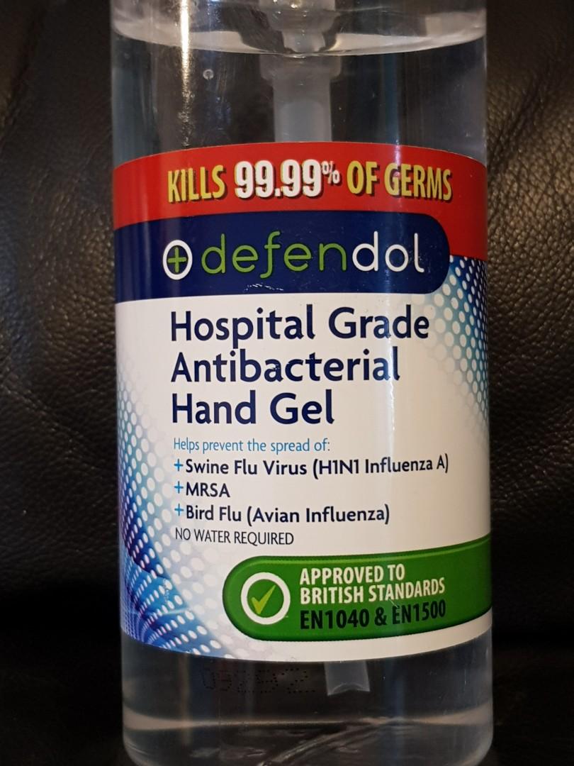 Defendol hospital grade antibacterial hand gel hotsell
