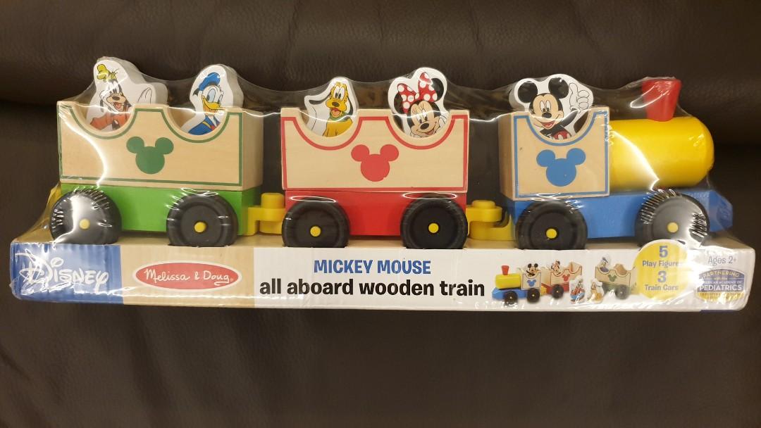 Melissa and doug mickey train hot sale