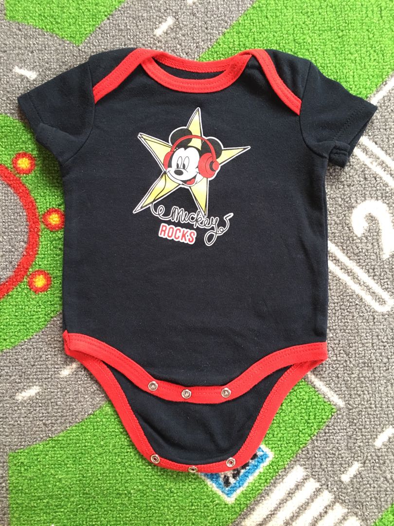 Disney Mickey Mouse Onesie For Baby Boy Babies Kids Babies Kids Fashion On Carousell