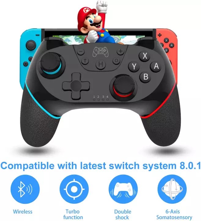 Diswoe XB324 Wireless Pro Nintendo Switch Controller, Video Gaming