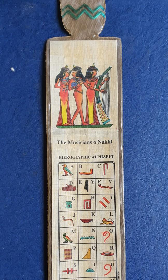 Egyptian bookmark, Hobbies &amp; Toys, Stationery &amp; Craft, Stationery ...