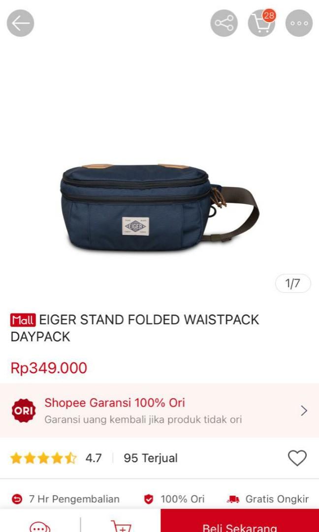 Eiger Stand Folded Waistpack Daypak 