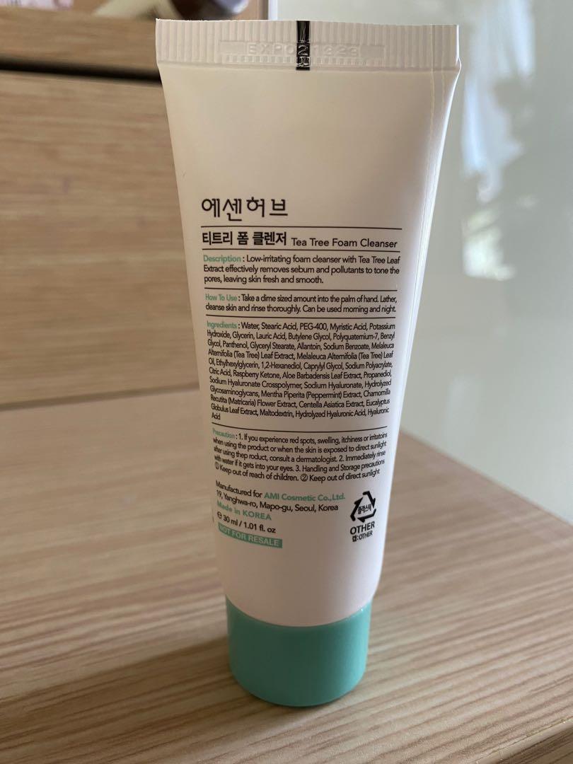 essenherb tea tree foam cleanser