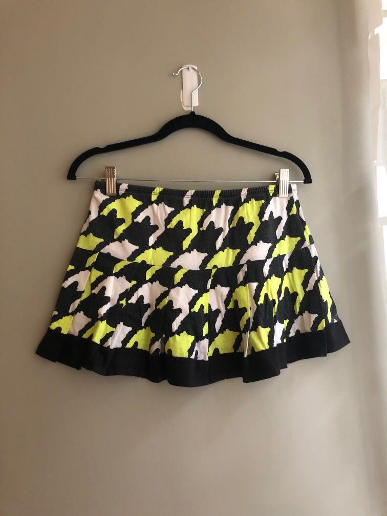 faded black white neon yellow skort (Category: Babies & Kids Fashion) located in San Juan City. Submitted by itemsallingoodcondition (Listing ID 1076391704, Image 2). Description: comfortable skort worn out fake buckle kid products can be bought in bundle and price can be discussed mop: gcash bdo.