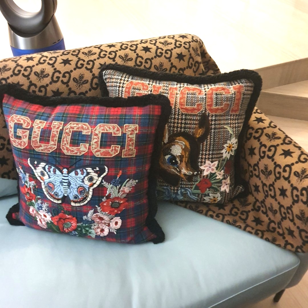 Gucci Large Cushions Bambi Butterfly