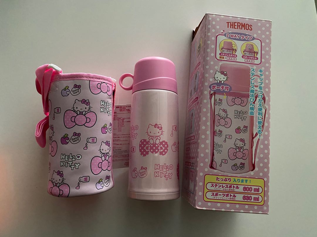 Hello kitty Thermos flask, Furniture & Home Living, Kitchenware