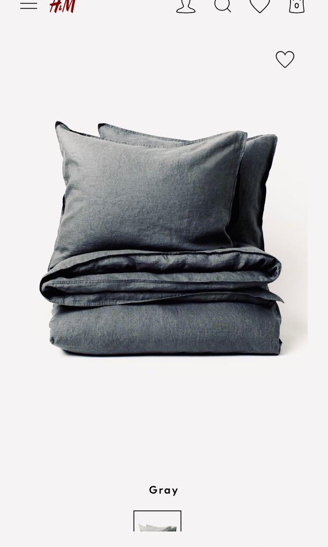 H M Duvet Cover Set Premium Quality Queen Size Furniture Home