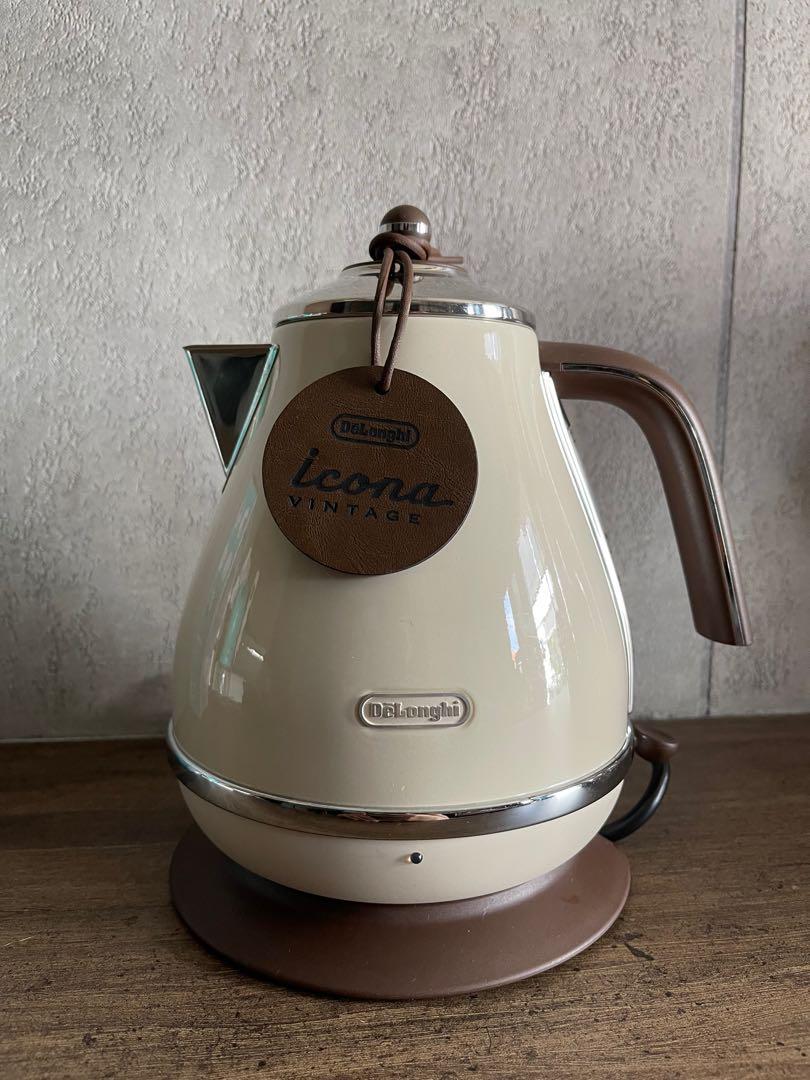 Delonghi icona vintage kettle cream new arrivals