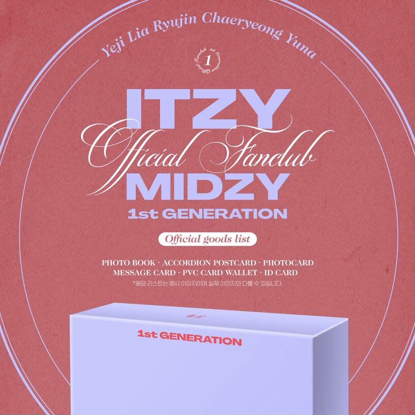 ITZY OFFICIAL FANCLUB MIDZY 1ST GENERATION WELCOME KIT, Hobbies & Toys