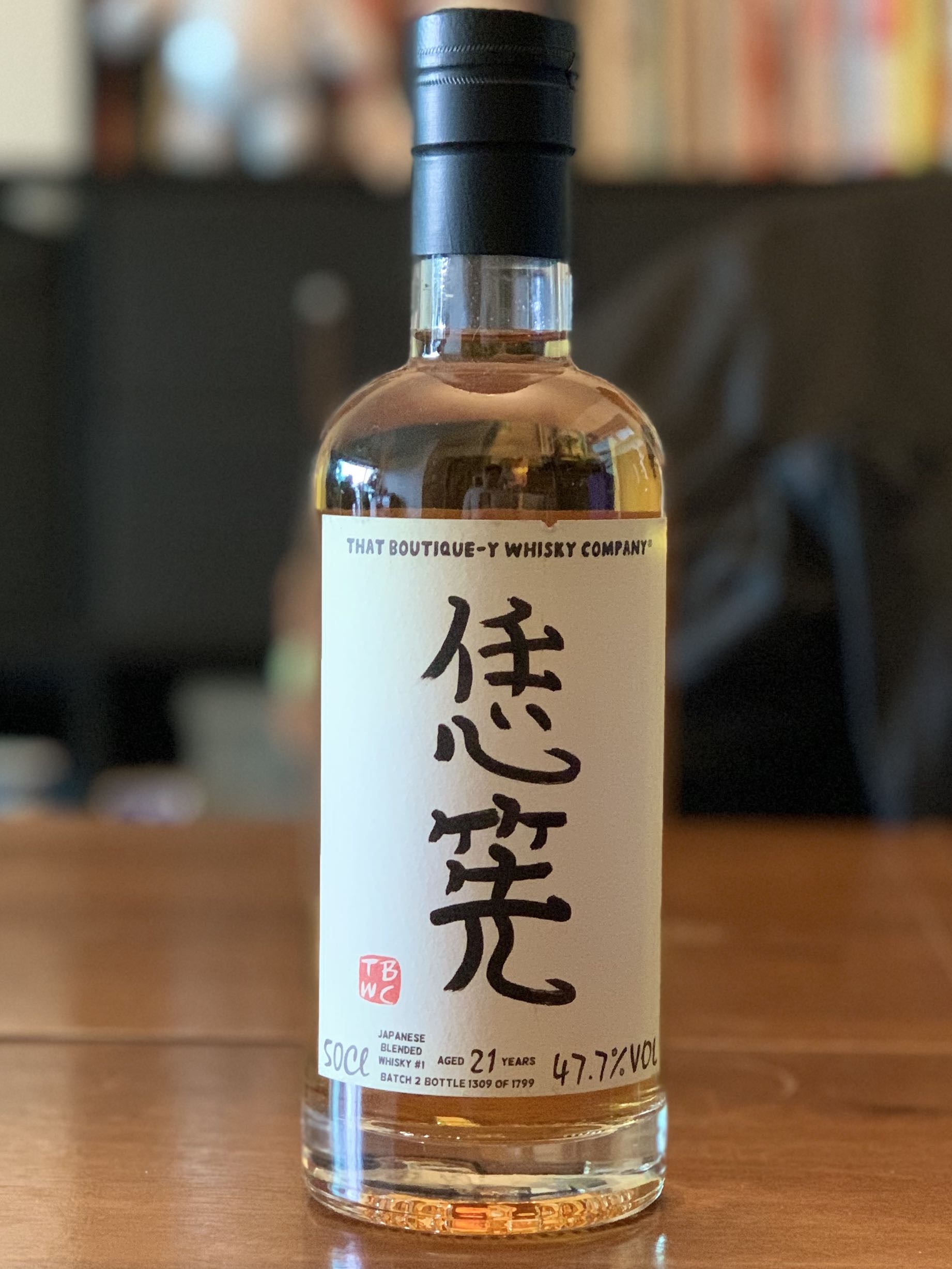 Japanese Blended Whisky #1 TBWC aged 21 years, 嘢食& 嘢飲, 酒精