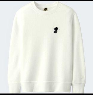 Kaws 聯名uniqlo史努比大學t 袖子上有叉叉