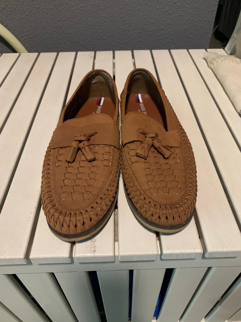 River island hotsell woven loafers