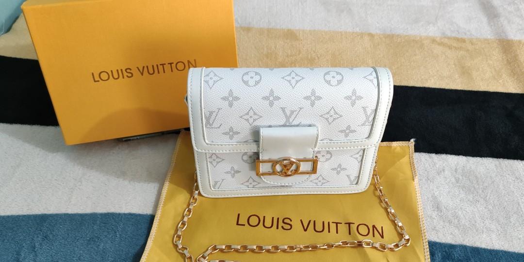 Louis Vuitton (LV) Mono White Sling Bag (premium quality), Women's Fashion,  Bags & Wallets, Shoulder Bags on Carousell