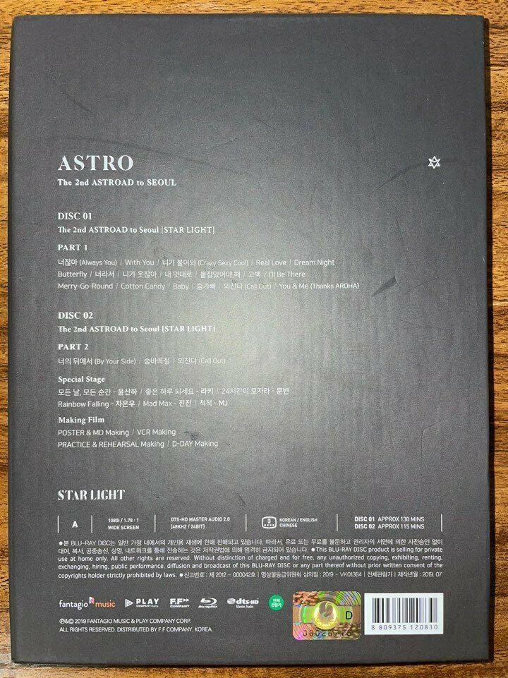 Astro The 2nd ASTROAD to Seoul Star Light 韓國版2 BLU-RAY + 畫報集