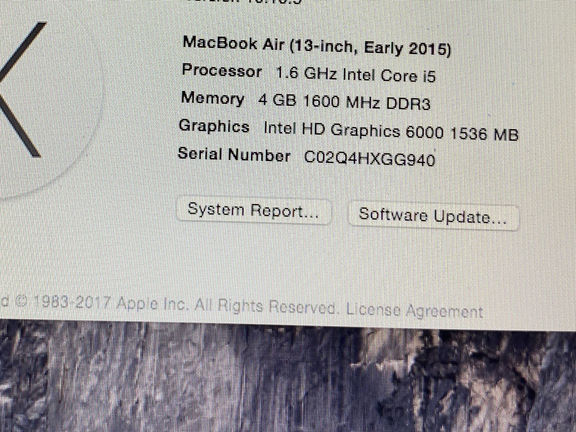 MacBook Air 2015 13inch