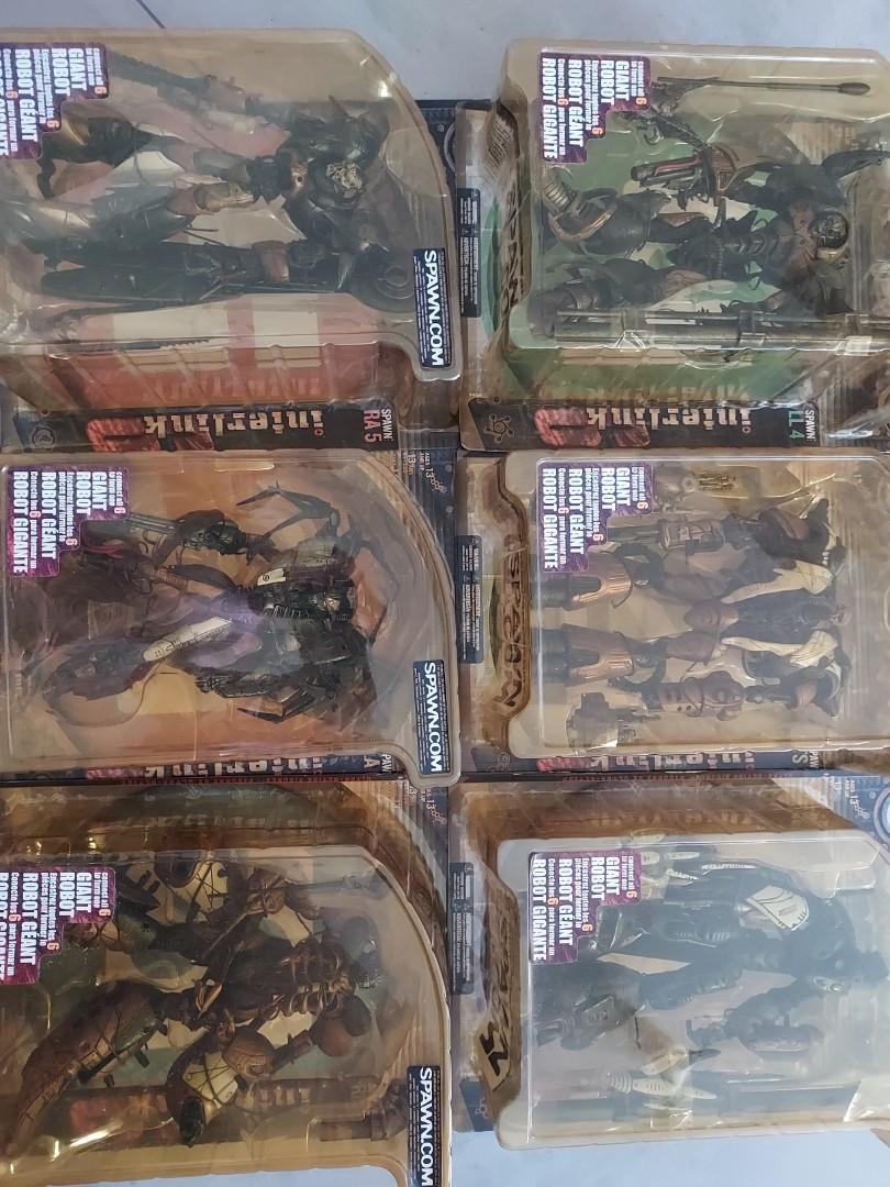 Mcfarlane Spawn interlink (Category: Toy Figures) located in Singapore. Submitted by rlwc84 (Listing ID 1076354812, Image 1). Description: Complete set of Spawn Interlink. Boxes are yellowish so not for perfectionist. Interested pls contact me at 94594804.
